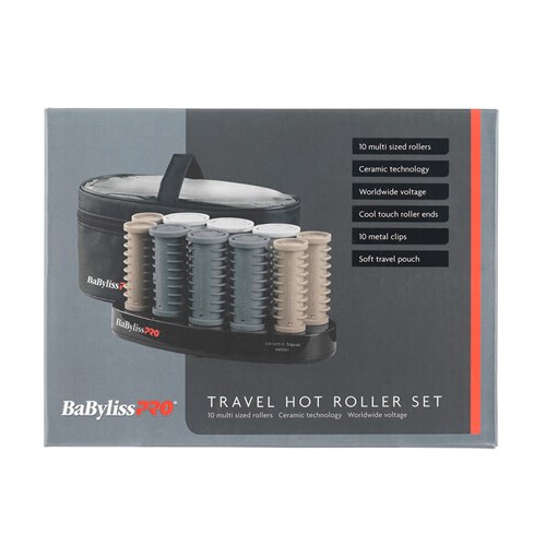 BaBylissPRO Travel Hot Roller Set 10pc Box