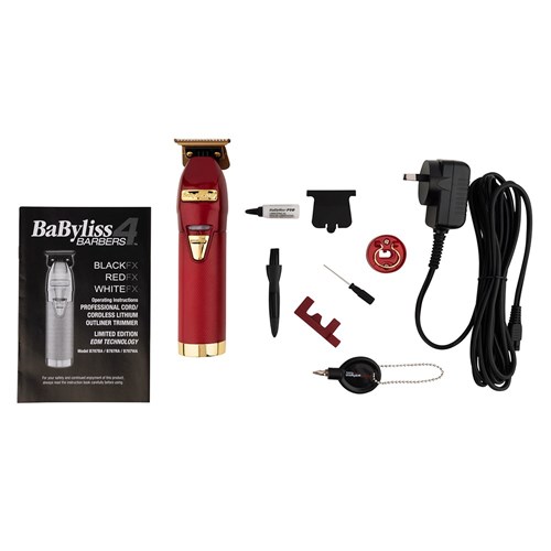 BaBylissPRO RedFX Skeleton Lithium Hair Trimmer