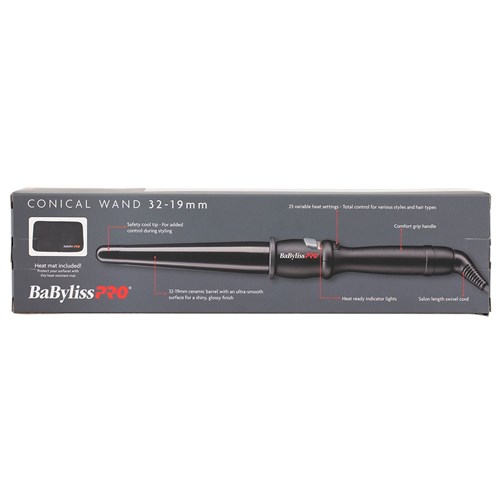 BaBylissPRO Ceramic Conical Curling Iron Large