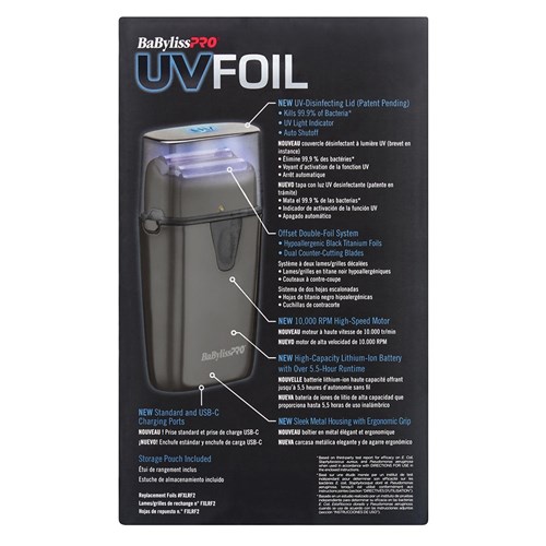 BaBylissPRO UVFoil Metal Double Foil Shaver