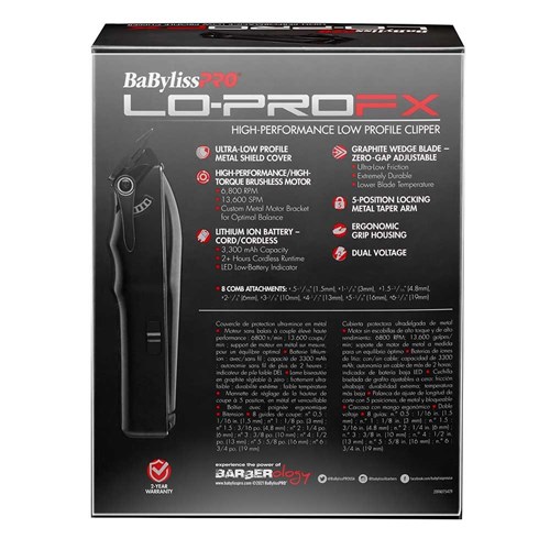 BaBylissPRO LoPROFX High Performance Low Profile Clipper