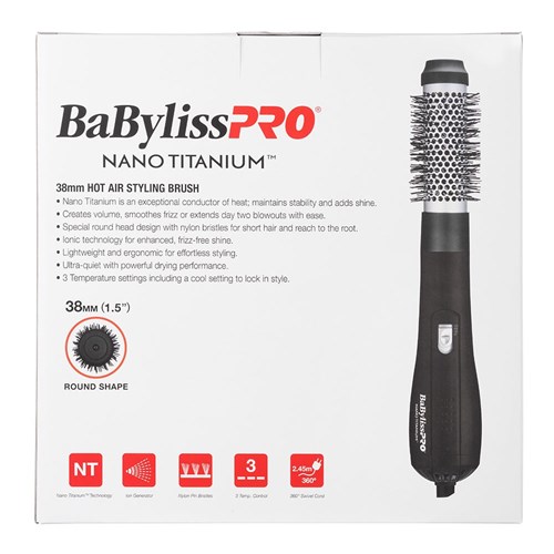 BaBylissPRO Nano Titanium Hot Air Styling Brush 38mm