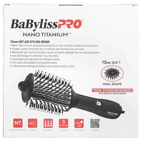 BaBylissPRO Nano Titanium Hot Air Styling Brush 72mm