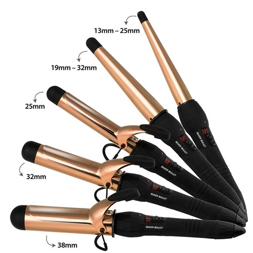 Silver Bullet Fastlane Titanium Rose Gold Large Conical Curling Iron