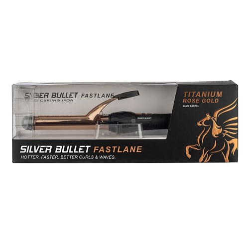 Silver Bullet Fastlane Titanium Rose Gold 25mm Curling Iron