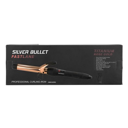 Silver Bullet Fastlane Titanium Rose Gold 25mm Curling Iron