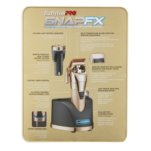 BaBylissPRO SnapFX Gold Hair Clipper