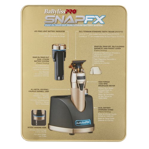 BaBylissPRO SnapFX Gold Hair Trimmer