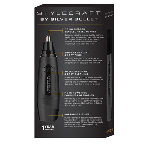 StyleCraft by Silver Bullet Schnozzle Hair Trimmer