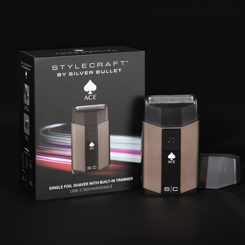 StyleCraft by Silver Bullet Ace Single Foil Shaver with Trimmer