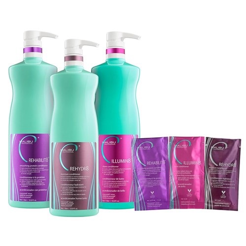 Malibu C Illumin8 Shine Conditioner 6pc 