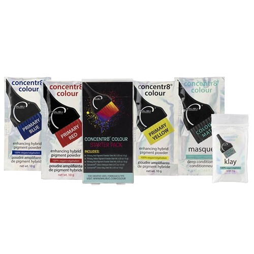 Malibu C Concentr8 Colour Pigment Powder Starter Pack