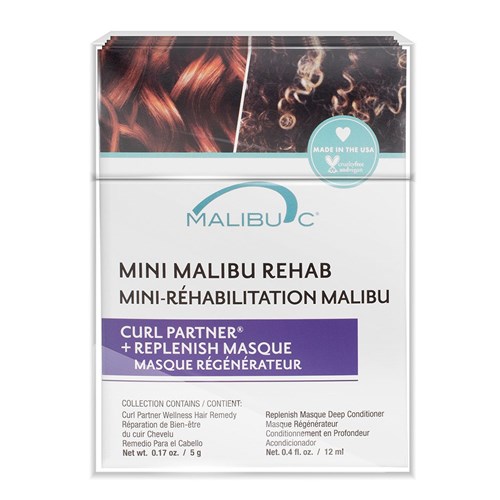 Malibu C Mini Malibu Rehab Curl Partner Treatment 12pc