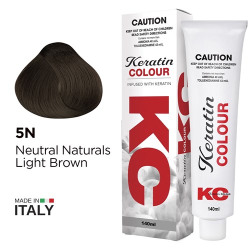 Keratin Colour Permanent Colour 5N Neutral Naturals Light Brown